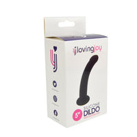 Loving Joy Curved 5 Inch Silicone Dildo with Suction Cup