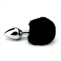 Furry Fantasy Black Bunny Tail Butt Plug