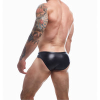 C4M Snap Ergonomic Brief Black Leatherette Large